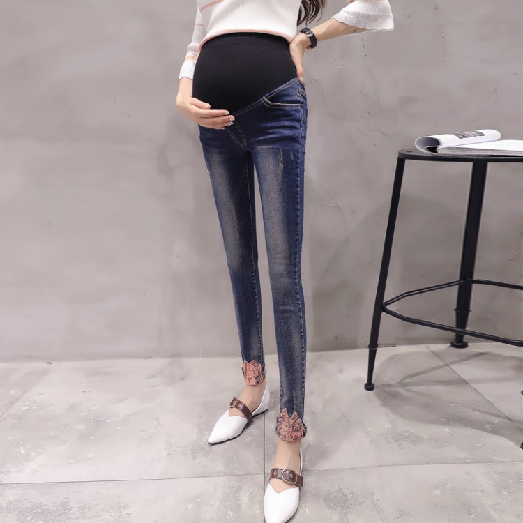 137 embroidery pregnant women pants