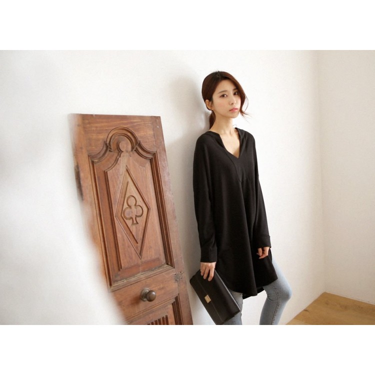 TE2176ALFS Spring fashion comfortable loose joker long t-shirt