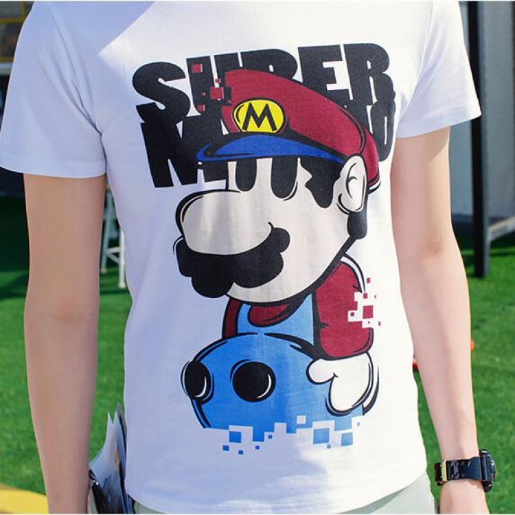 TET340WLHY Hot sale cartoon print short sleeve men t-shirt